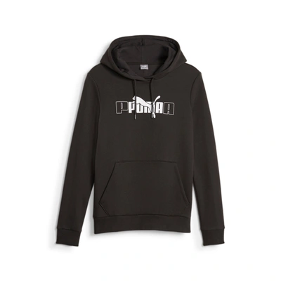 Shop Puma Women's Ess+ Logo Lab Hoodie In Grey