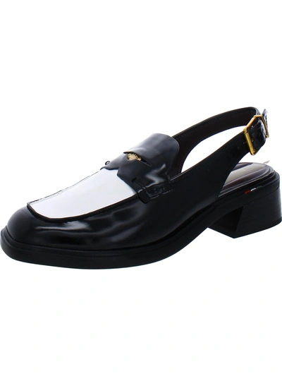 Shop Franco Sarto Giada Womens Faux Leather Slingback Loafers In Multi