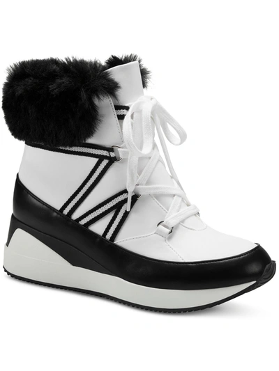Shop Alfani Windee Womens Lace-up Lifestyle High-top Sneakers In White