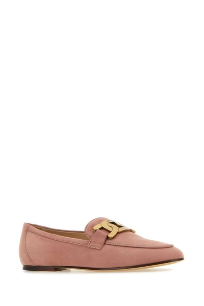 Shop Tod's Loavers In Pink