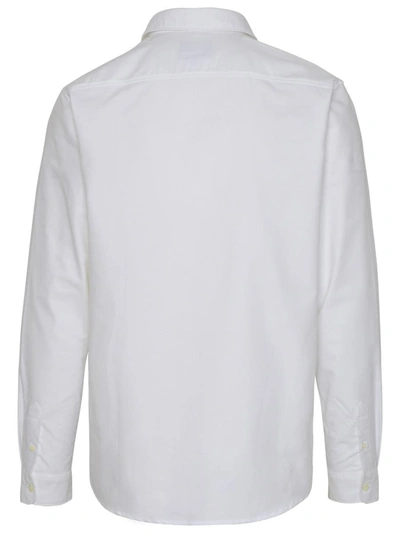 Shop Apc A.p.c. Greg White Cotton Shirt