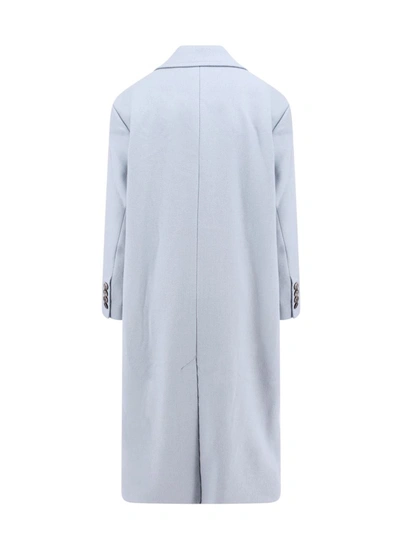 Ami Alexandre Mattiussi Ami Paris Single-breasted Coat In Blue