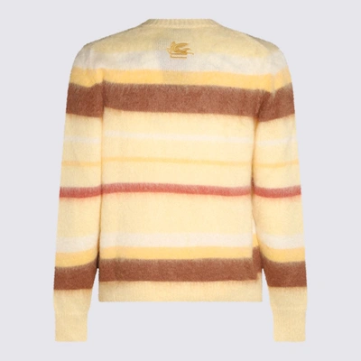 Shop Etro Cream Mohair And Wool Blend Stripe Sweater In White