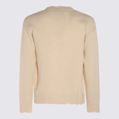 Shop Isabel Benenato Whtie Cashmere And Cotton Blend Sweater In White