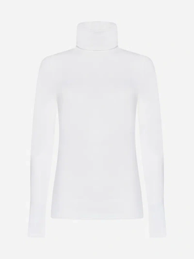 Shop Wolford Aurora Modal-blend Turtleneck In White