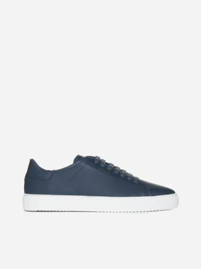 Shop Axel Arigato Clean 90 Leather Sneakers In Navy,white