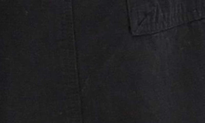 Shop Guess Originals Go Utility Cotton Denim Cargo Pants In Black