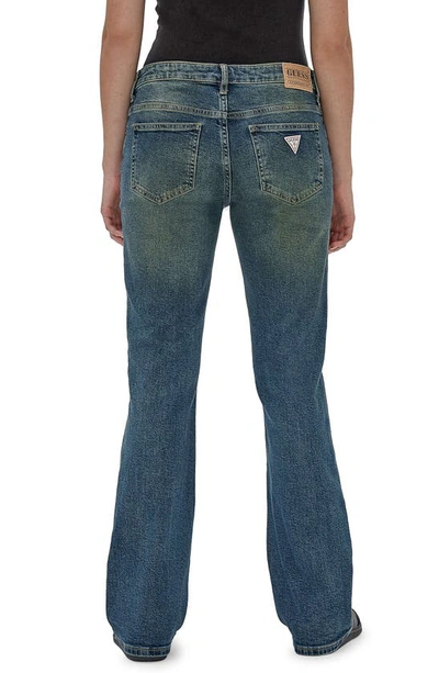 Shop Guess Originals Tinted Bootcut Jeans In Blue