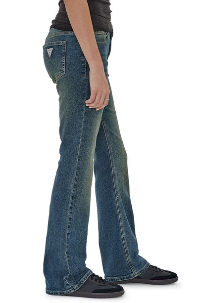 Shop Guess Originals Tinted Bootcut Jeans In Blue