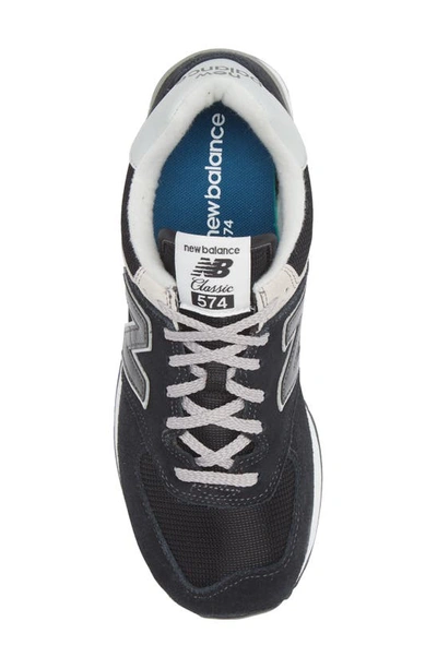 Shop New Balance 574 Classic Sneaker In Black/ White 001