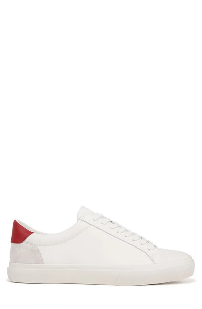 Shop Vince Fulton Sneaker In White/ Deep Ruby