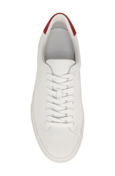 Shop Vince Fulton Sneaker In White/ Deep Ruby