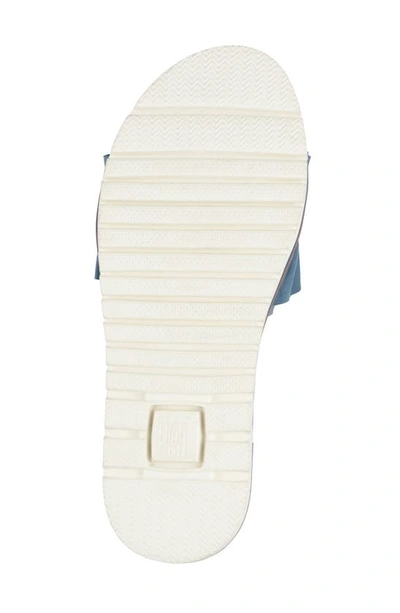 Ara Keyes Slide Sandal In Cool Blue