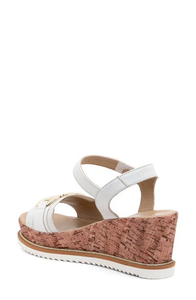 Ara Palmdale Wedge Platform Sandal In White
