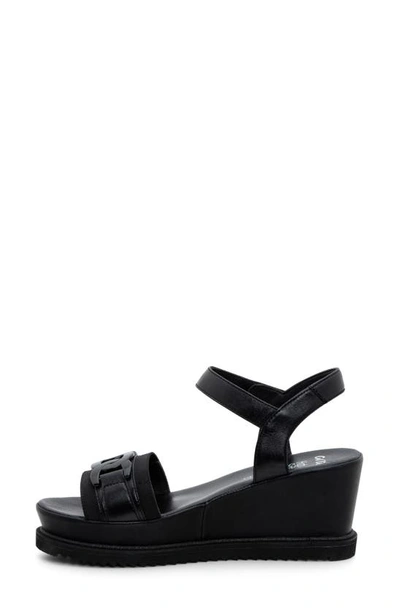 Ara Palmdale Wedge Platform Sandal In Black