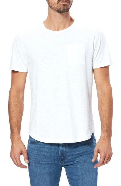 Shop Paige Kenneth Cotton Slub T-shirt In Fresh White