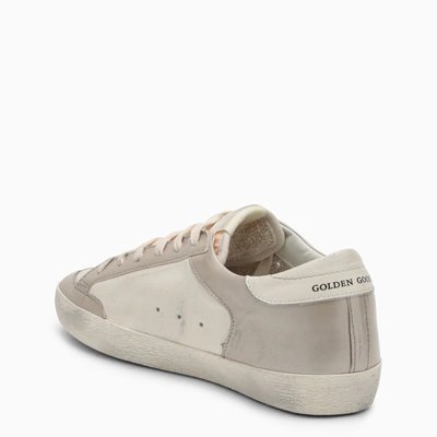 Shop Golden Goose Deluxe Brand Super Star White/sand Trainer