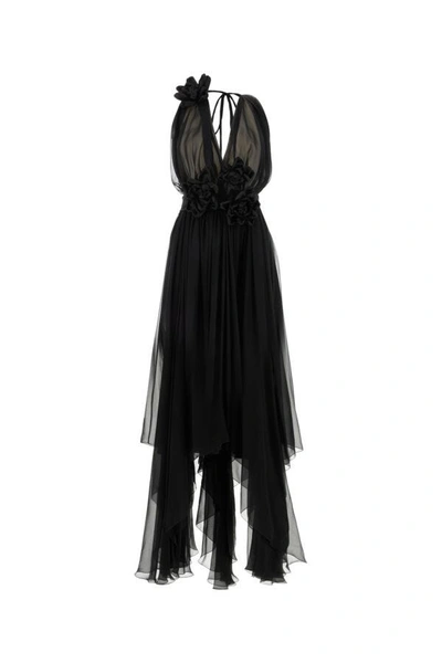 Shop Dolce & Gabbana Woman Black Chiffon Dress