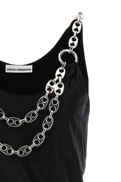 Shop Rabanne Women Chain Dress In Black