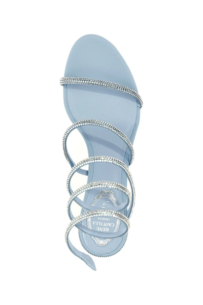 Shop René Caovilla Women 'cleo' Sandals In Blue