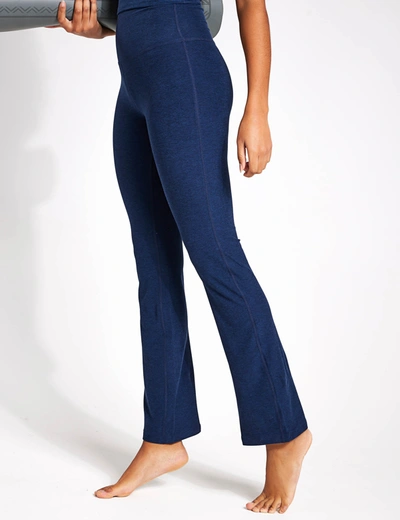 Beyond Yoga Luxefleece Piper Wide Leg Pants In Nocturnal Navy In Blue