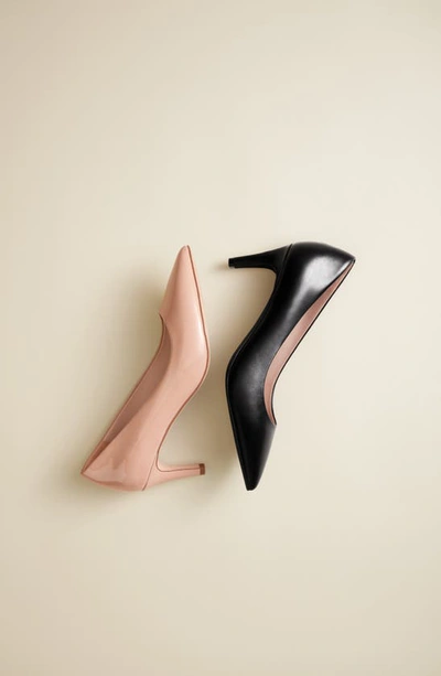 Shop Cole Haan Vandam Pointed Toe Pump In Black Leather