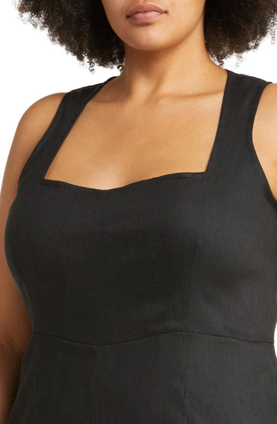 Chelsea28 Linen Blend Romper In Black