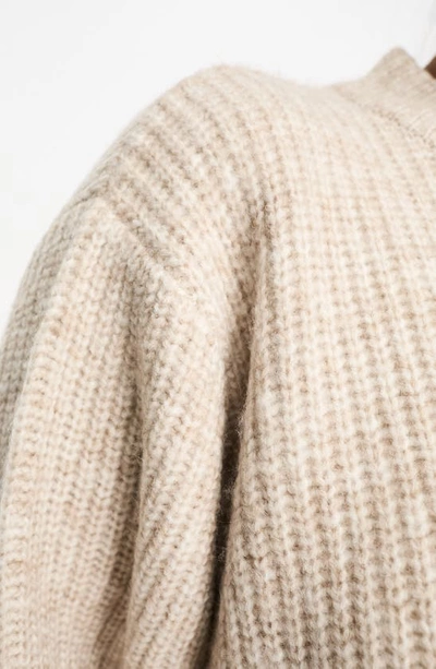 Shop Asos Design Curve Rib Sweater In Beige