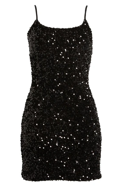Shop Bp. Night Out Sequin Camisole Dress In Black Sequins