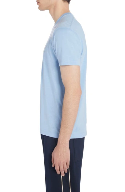Tom Ford Classic Crewneck Short-sleeved T-shirt In Azur