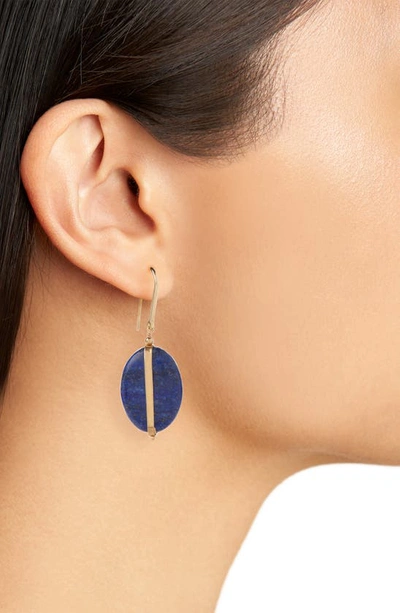 Shop Isabel Marant Stones Drop Earrings In Navy 30na