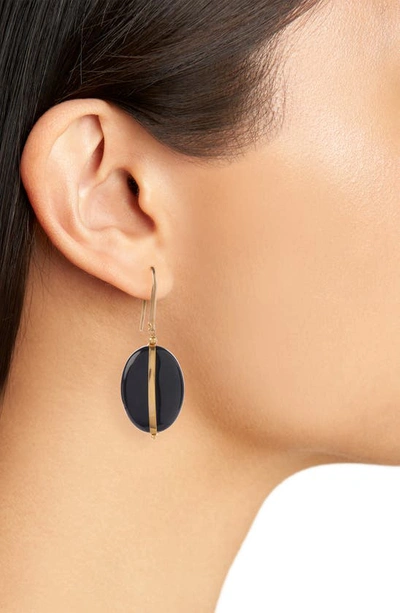Shop Isabel Marant Stones Drop Earrings In Black 01bk