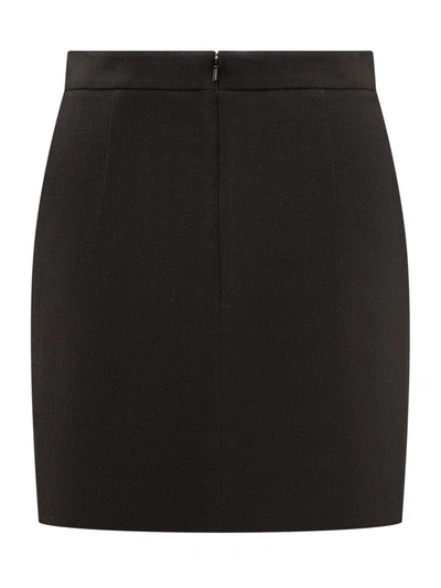 Shop Moschino Mini Skirt In Black
