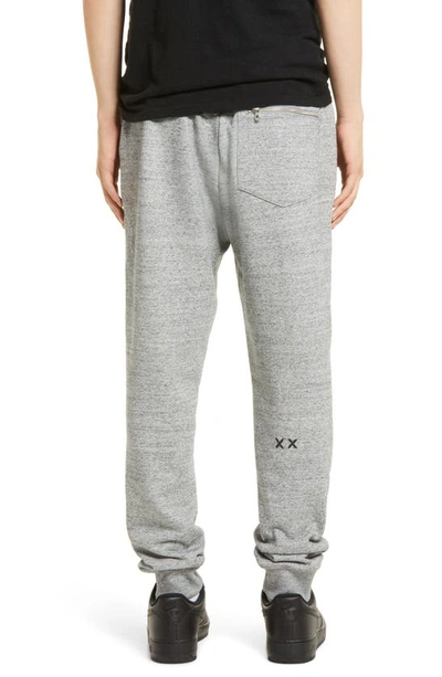 Shop Cult Of Individuality Zip Pocket Sweatpants In Heather Grey