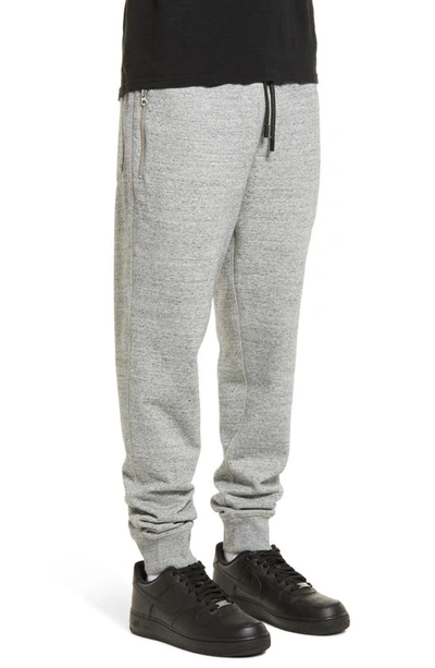 Shop Cult Of Individuality Zip Pocket Sweatpants In Heather Grey
