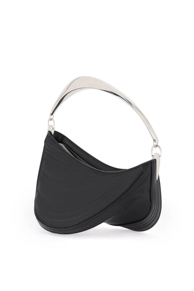 Shop Mugler Spiral Curve 01 Handbag In Black