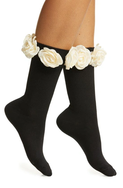 Shop High Heel Jungle Ring A Rosie Crew Socks In Black