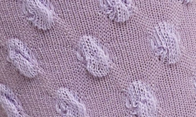 High Heel Jungle Dot Textured Crew Socks In Purple
