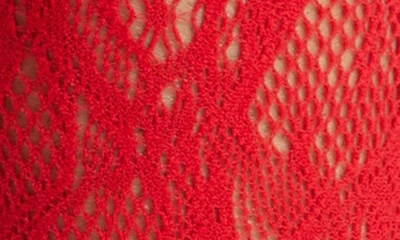 High Heel Jungle Coco Lace Socks In Red