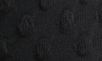 High Heel Jungle Dot Texture Crew Socks In Black