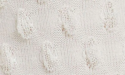 High Heel Jungle Dot Texture Crew Socks In White