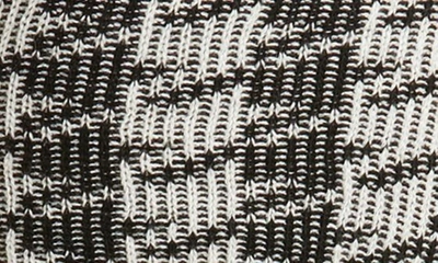 High Heel Jungle Houndstooth Knee Socks In Black White
