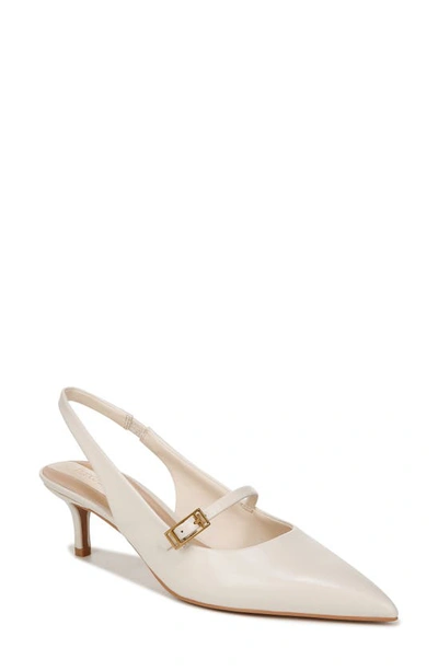 Shop Franco Sarto Khloe Pointed Toe Kitten Heel Pump In White