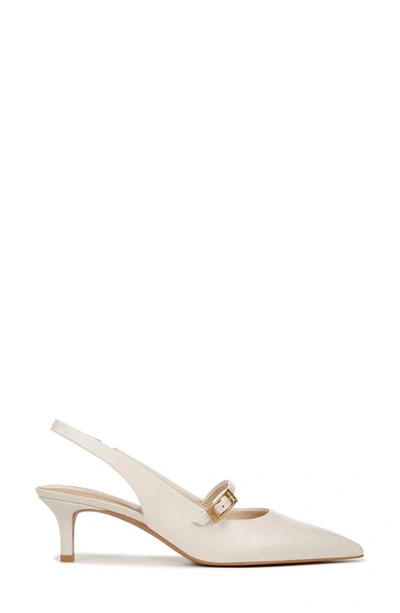 Shop Franco Sarto Khloe Pointed Toe Kitten Heel Pump In White