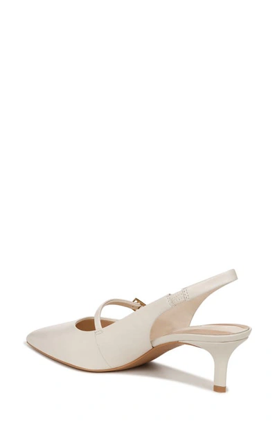Franco Sarto Khloe Slingback Pointed Toe Pump In White