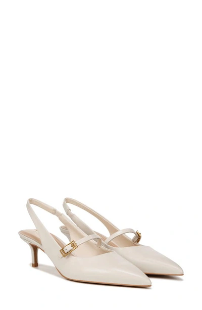 Shop Franco Sarto Khloe Pointed Toe Kitten Heel Pump In White