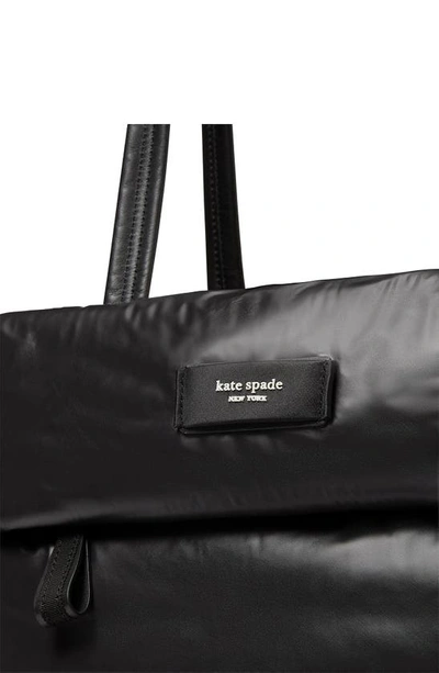 Shop Kate Spade Large Choux Puffy Tote In Black