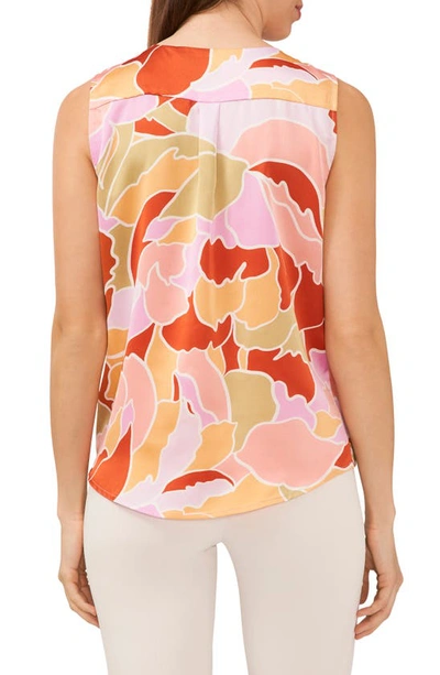 Halogen Surplice Sleeveless Top In Canyon Sunset Pattern