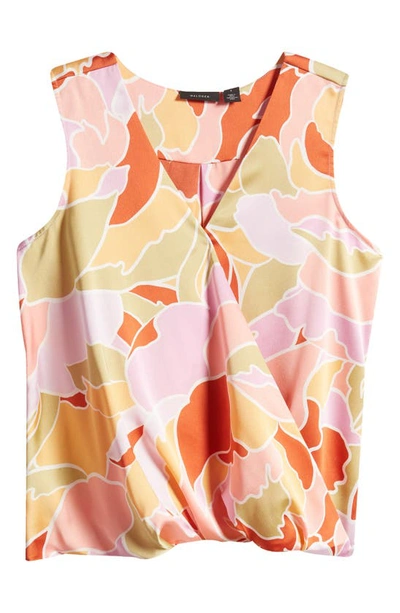 Halogen Surplice Sleeveless Top In Canyon Sunset Pattern