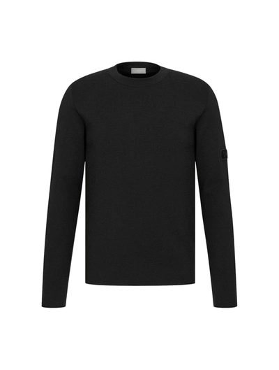 Shop Dior Sweater With “” Patch In Black